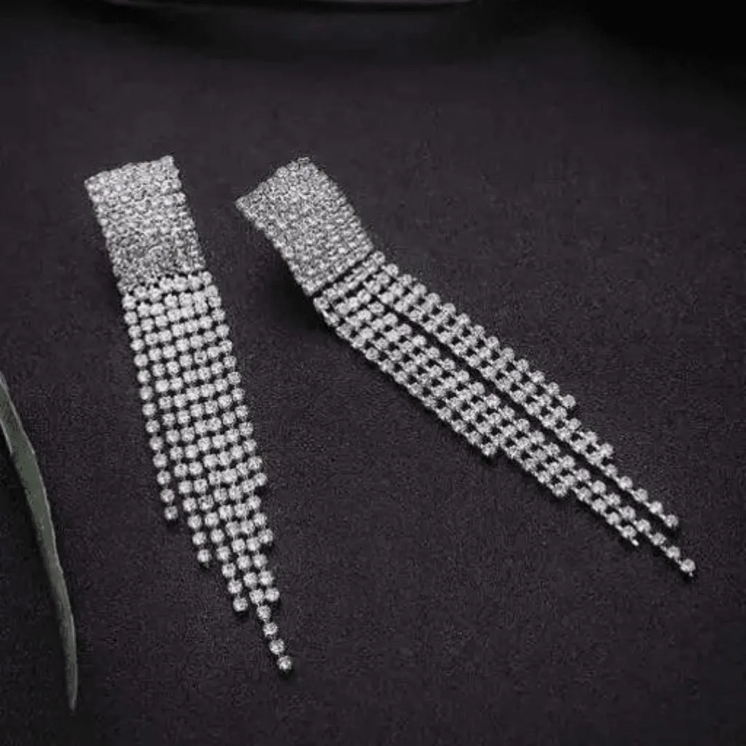 american diamond earrings