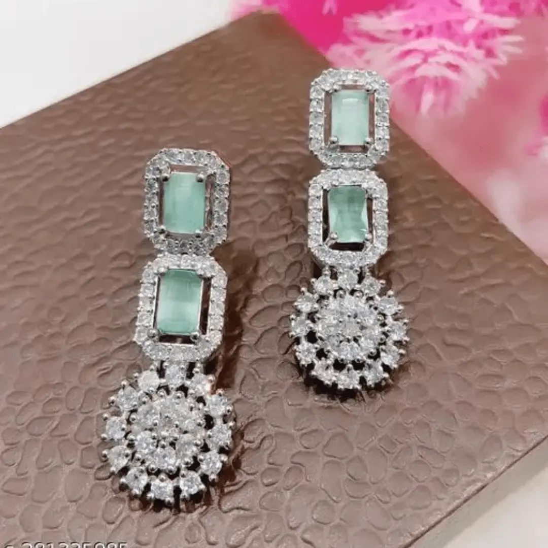 silver earrings