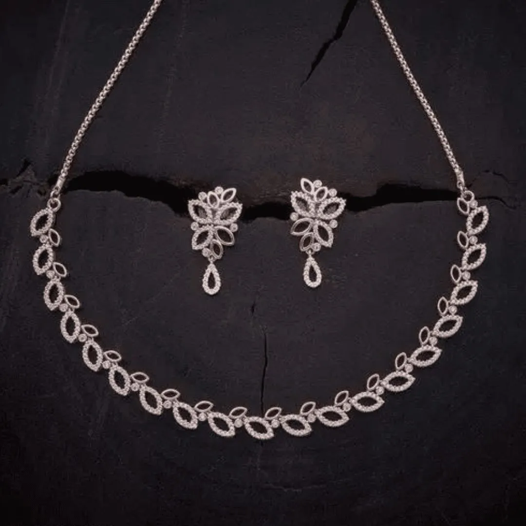 American Diamond Jewellery Set
