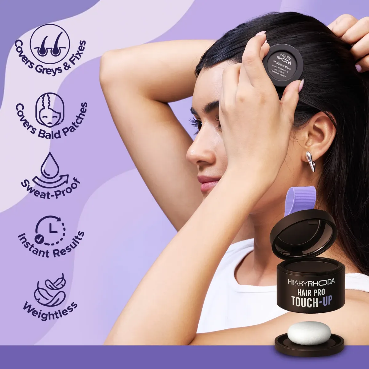 H T02 Hair Pro Touch Up Hair Powder Brown6
