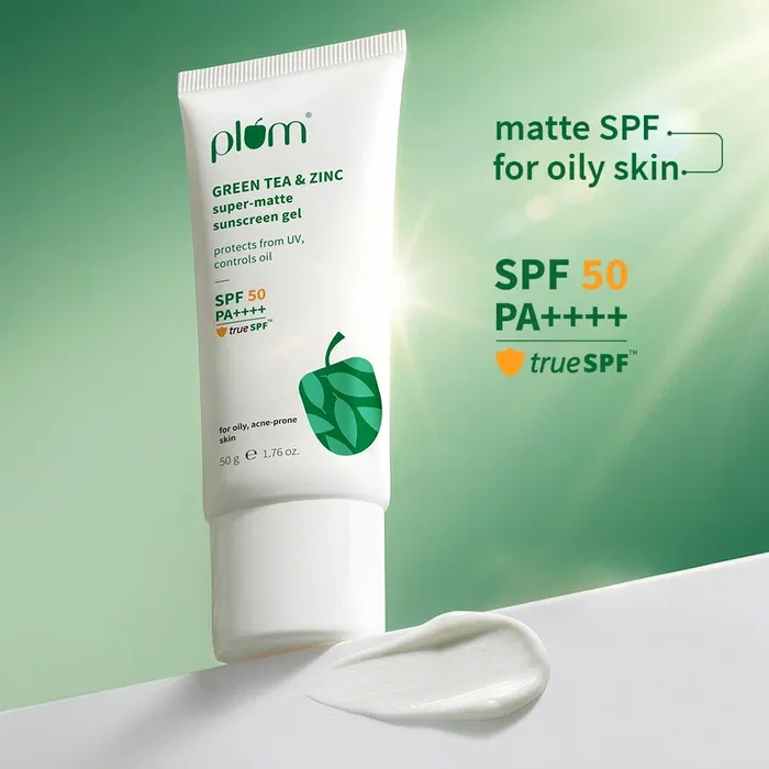 Plum Green Tea & Zinc Super-Matte SPF 50 Sunscreen Gel