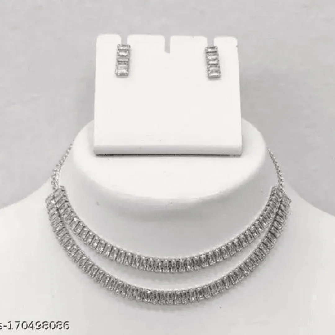 American Diamond Necklace Set