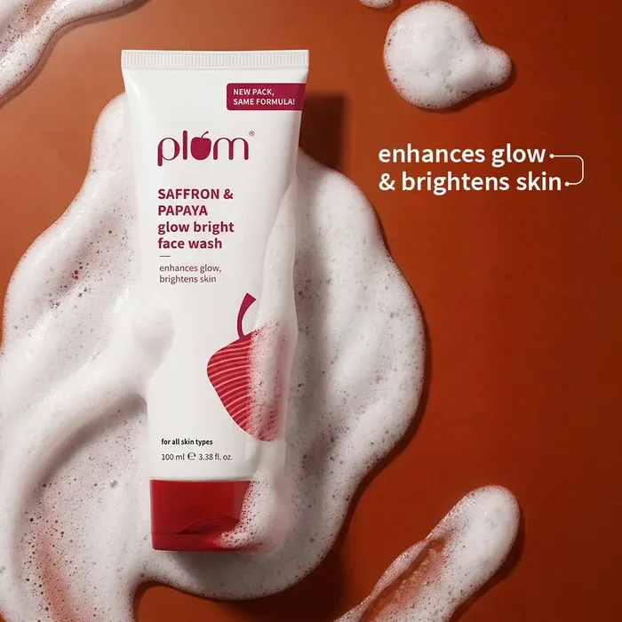 Plum Saffron Papaya Glow Bright Face Wash
